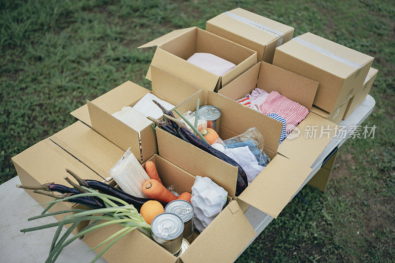 包装捐赠食品的地方