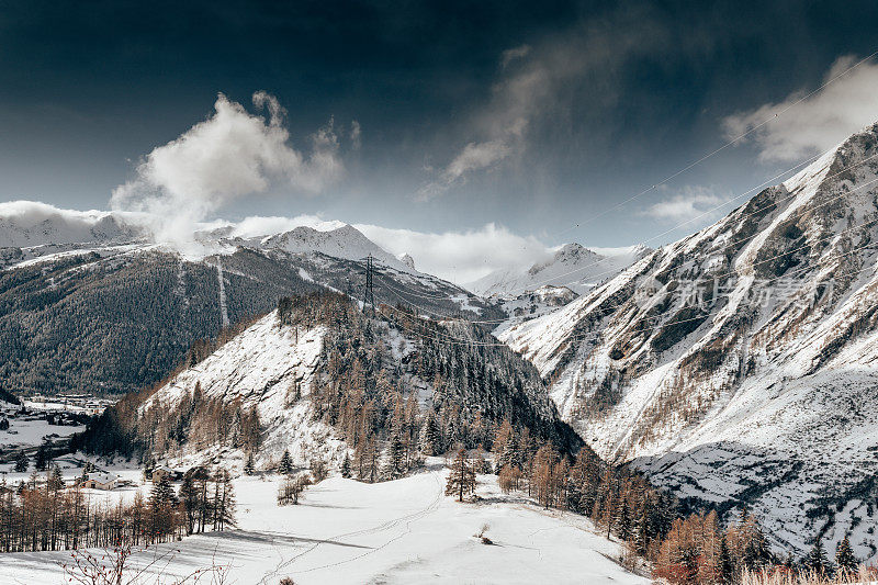 冬天的雪山