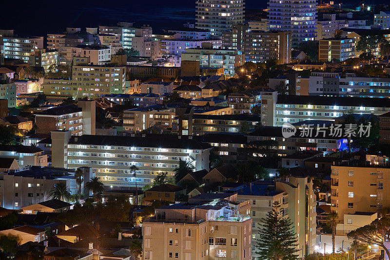 夜晚的海岬——开普敦