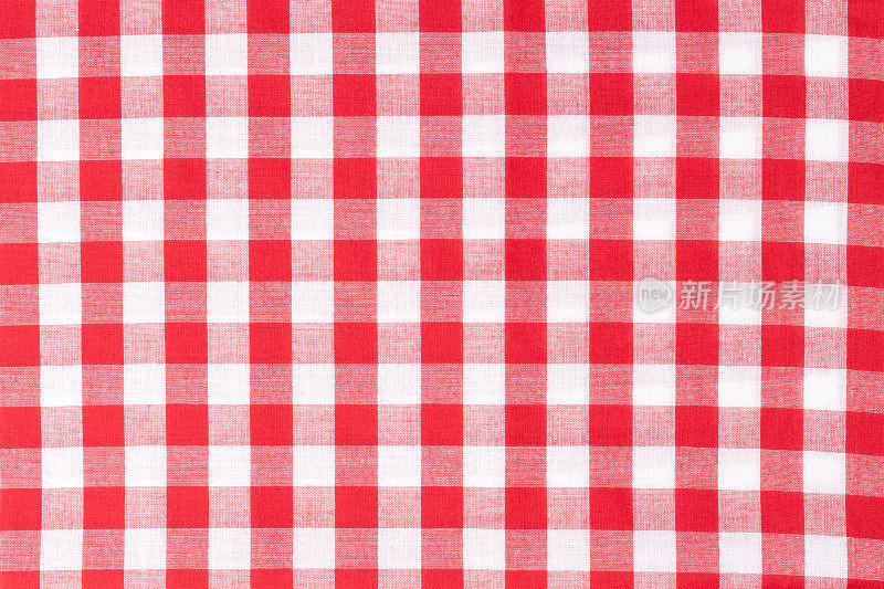 格子桌布，红白相间的背景