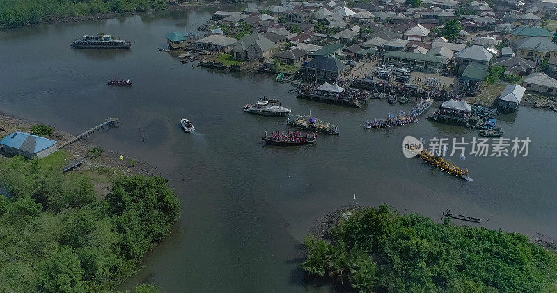 河边，红树林，小溪