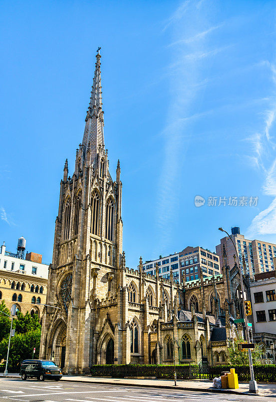 格雷斯教堂，位于纽约市曼哈顿的一个历史悠久的教区教堂