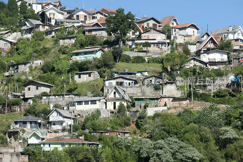 巴西的贫民窟。