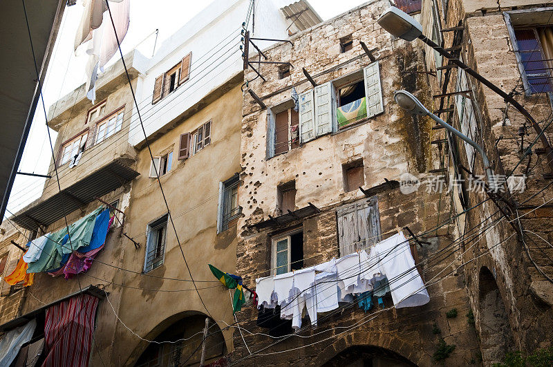 黎巴嫩的黎波里的战争破坏和洗衣