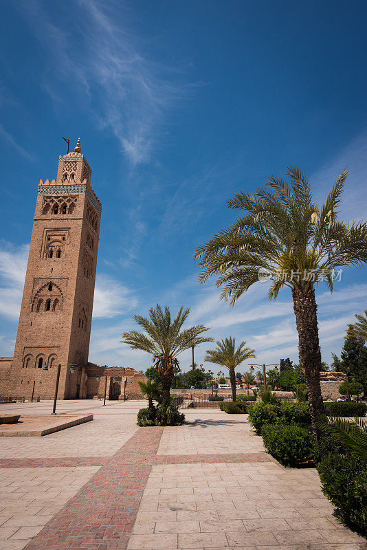 摩洛哥马拉喀什库图比亚清真寺塔
