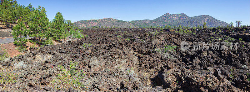 博尼托熔岩流全景-日落火山口火山国家纪念碑