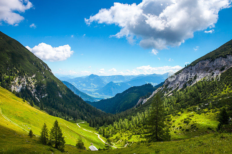 阿尔卑斯山的风景