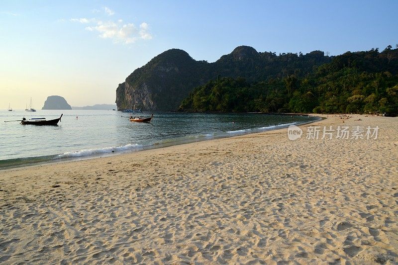 田园诗般的Farang海滩，泰国