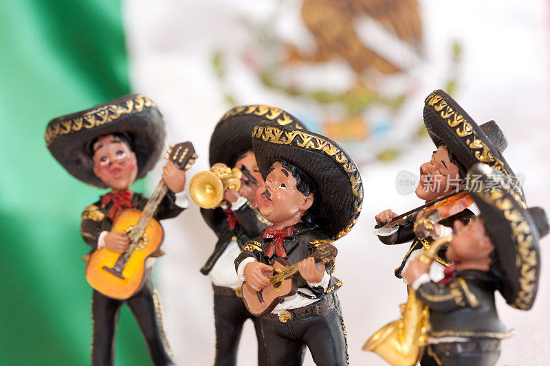 传统的墨西哥流浪乐队乐队