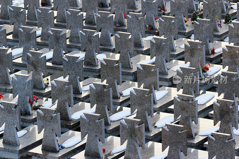 乌克兰利沃夫历史悠久的利沃夫公墓