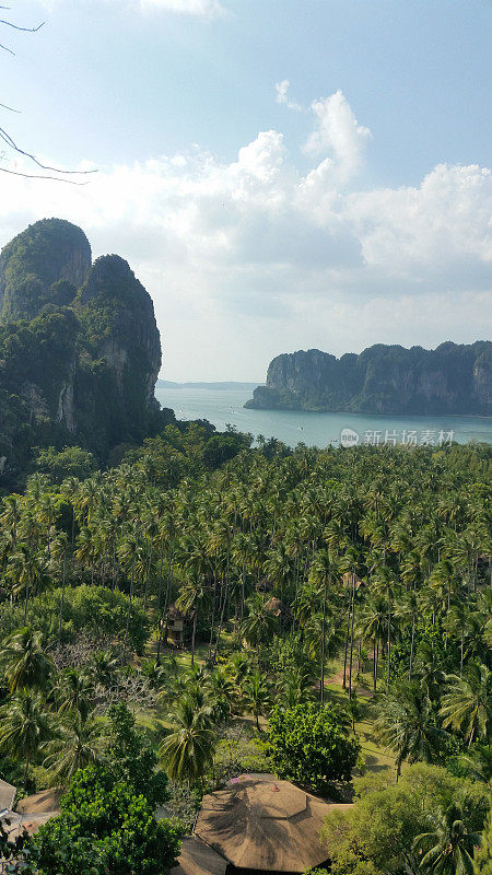 拉伊海滩在泰国甲米热带旅游目的地