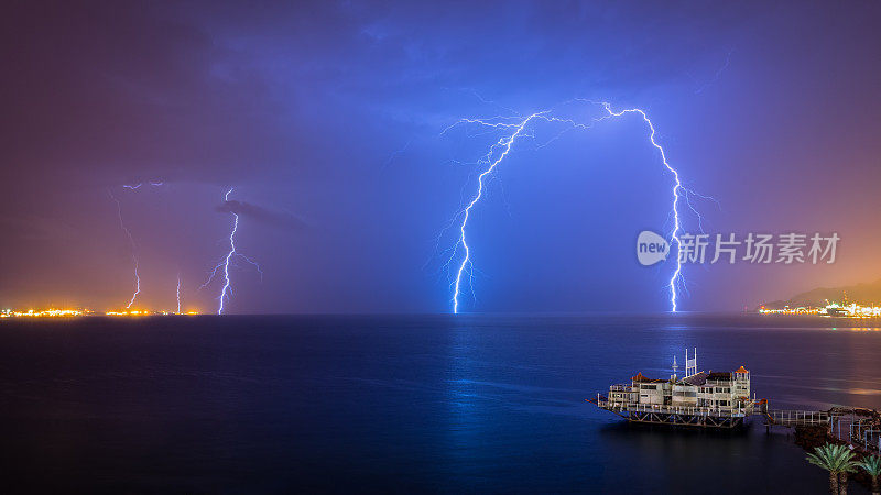 红海闪电风暴-以色列埃拉特