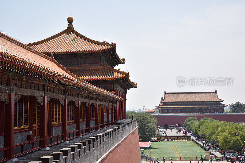 中国北京紫禁城午门角楼