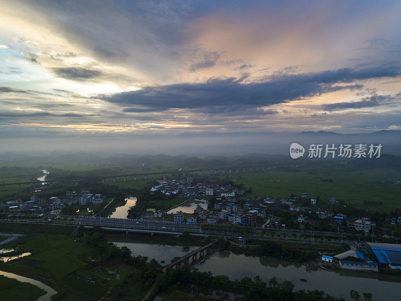 中国桂林的田园风光