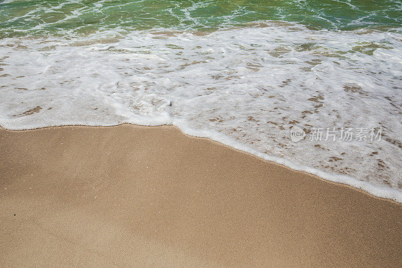 夏日海滩和大海