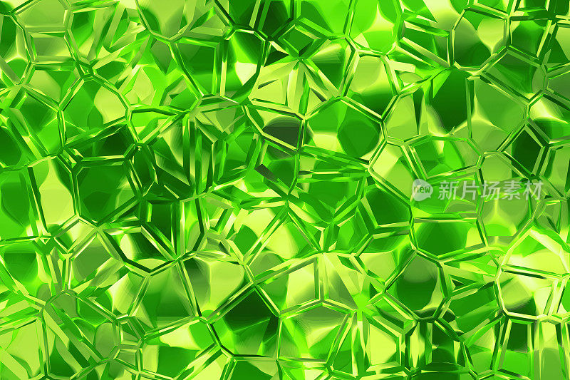 绿色黄金黄色钻石晶体uvarite贵橄榄石背景抽象矿物宝石绿色植物夏季春季纹理