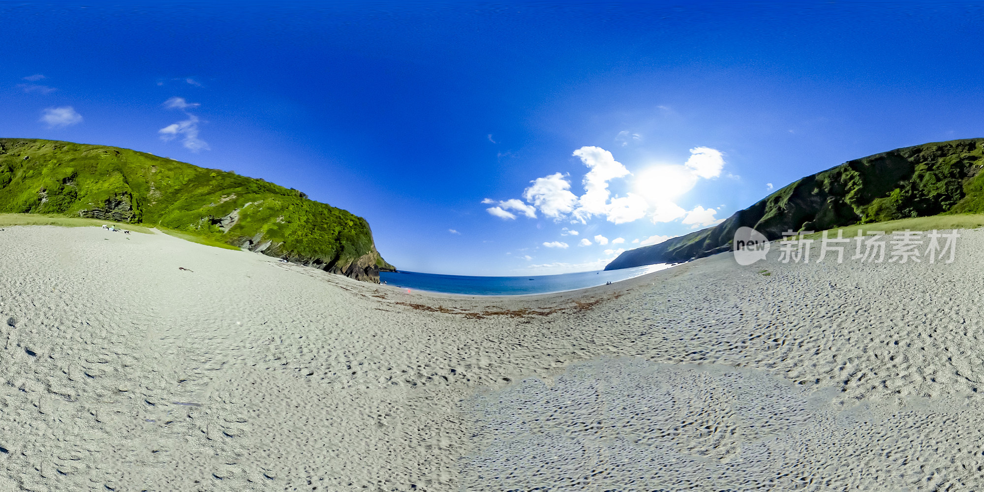 360度大屿山湾海滩图像