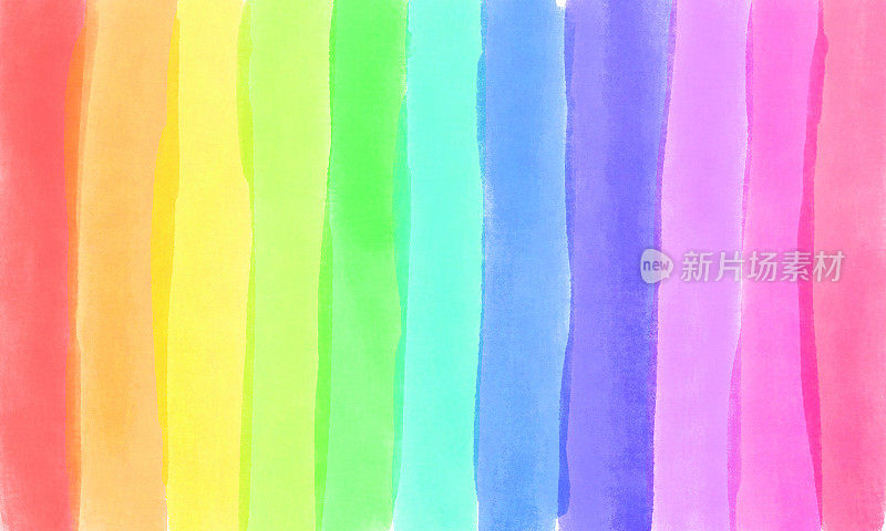 水彩彩虹色调调色板。彩虹颜色渐变。色彩渐变的简约设计