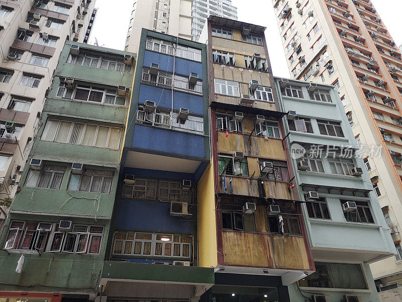 香港湾仔的老式公寓
