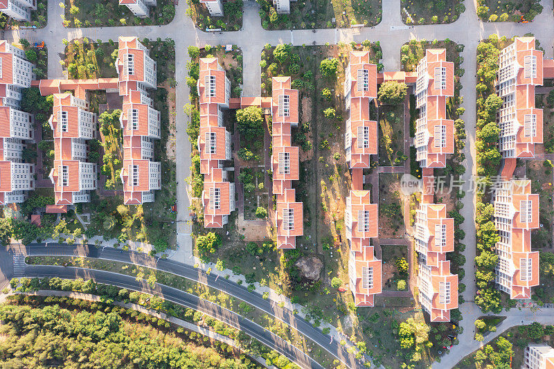 住宅区鸟瞰图