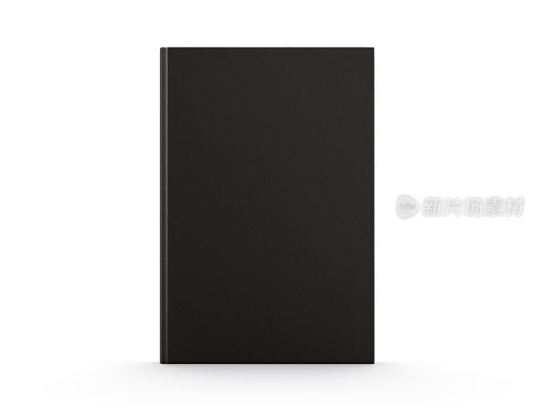 黑书封面孤立在白色背景
