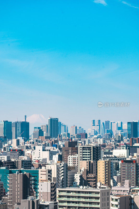 东京市区的航空照片