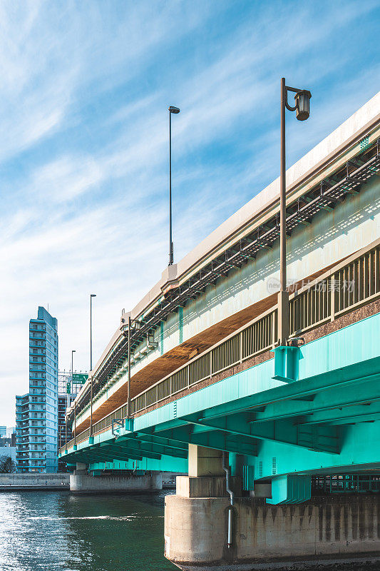 东京高架公路上的景色