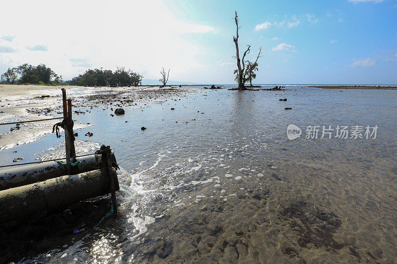 池塘污水排水管