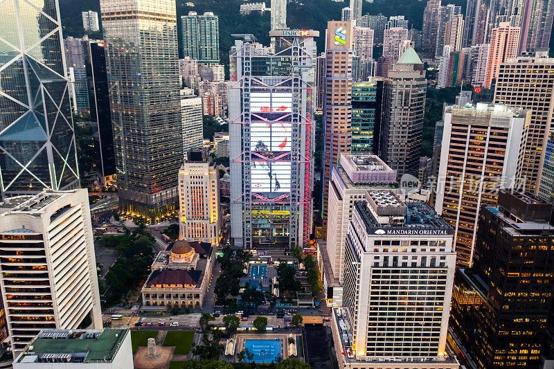 香港的夜景