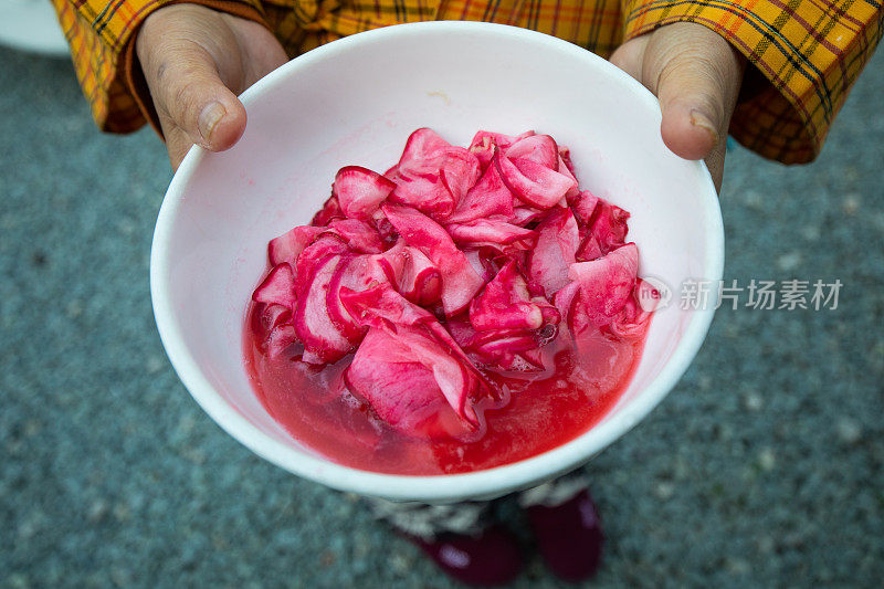 日本泡菜的特写