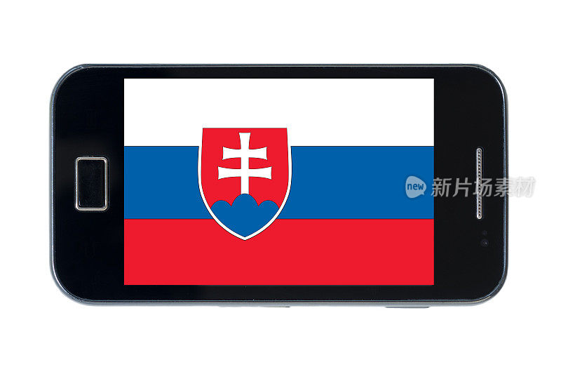 斯洛伐克的智能手机国旗