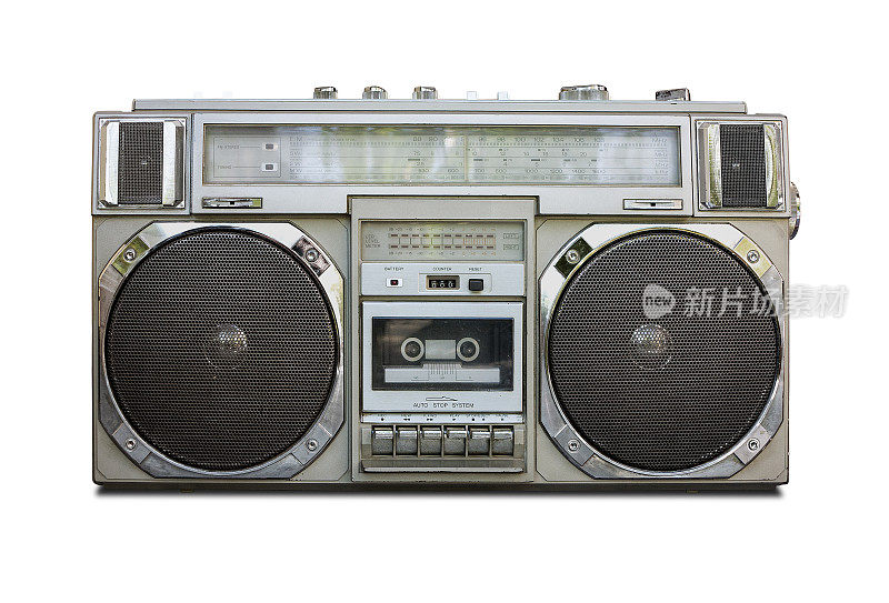 老式收音机盒式录音机