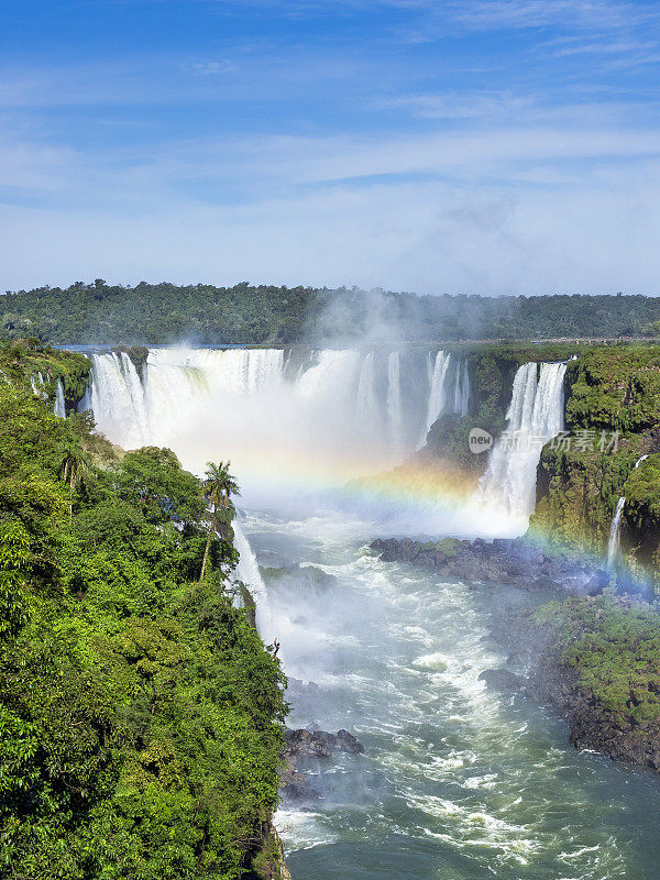 伊瓜苏瀑布，位于巴西和阿根廷交界处