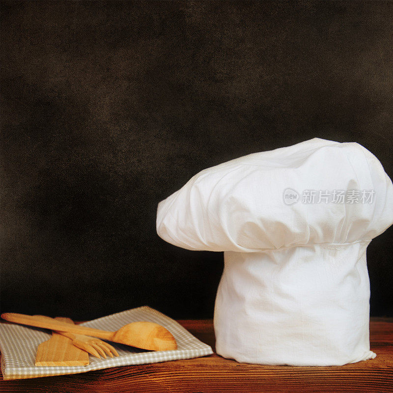 厨师帽的背景。