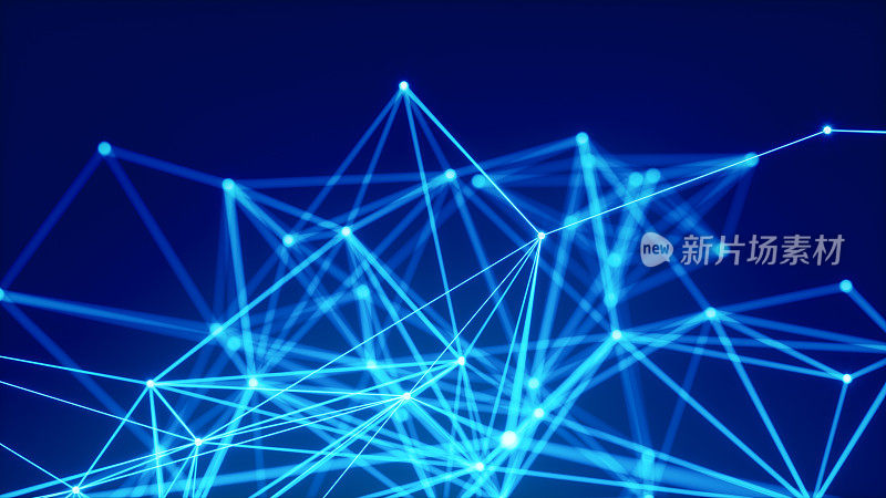 蓝色抽象网络背景