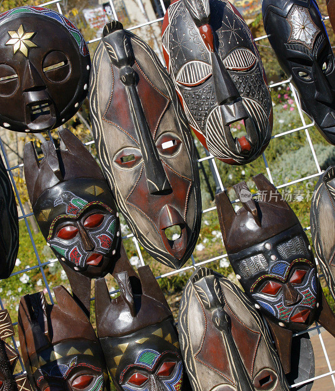 非洲部落的面具