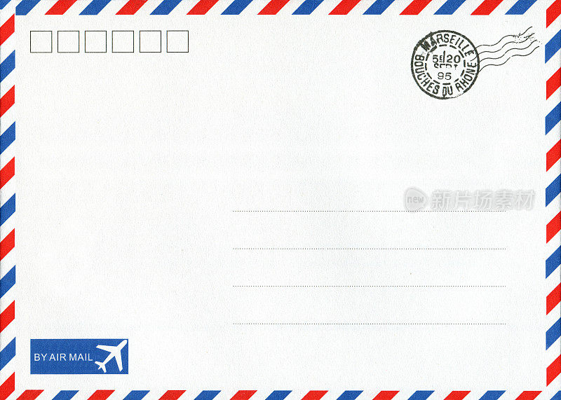 航空邮件信封背景纹理