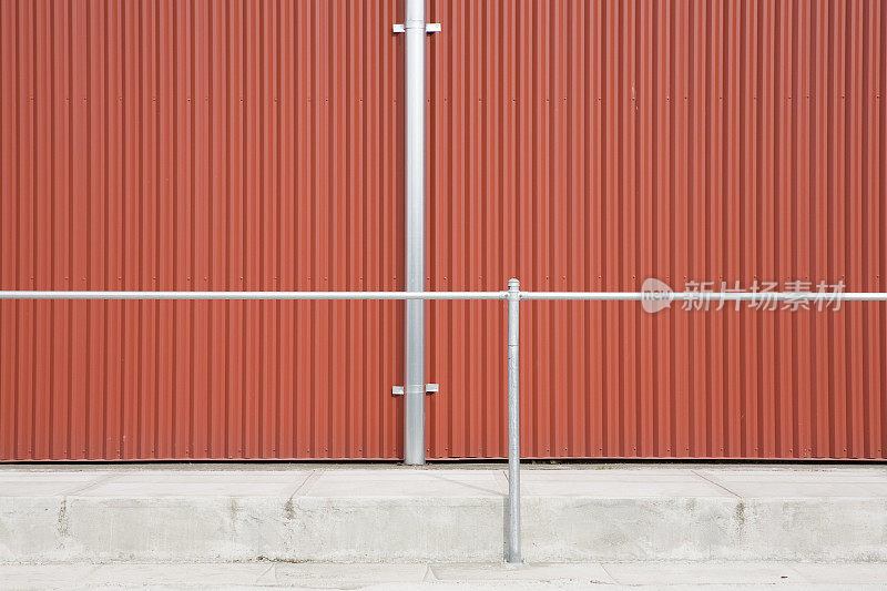 抽象仓库外墙;彩色镶板和背景纹理背景