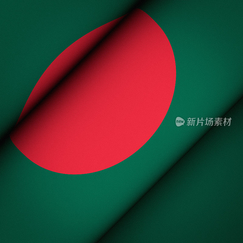 孟加拉国标志性旗帜