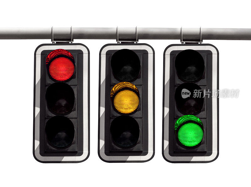 交通灯-红黄绿隔离
