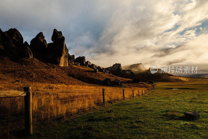 新西兰城堡山的早晨