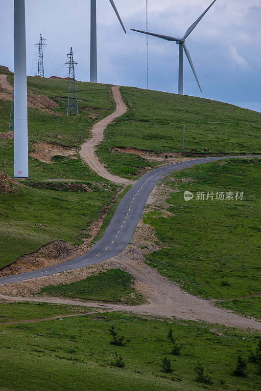 风力涡轮机和道路