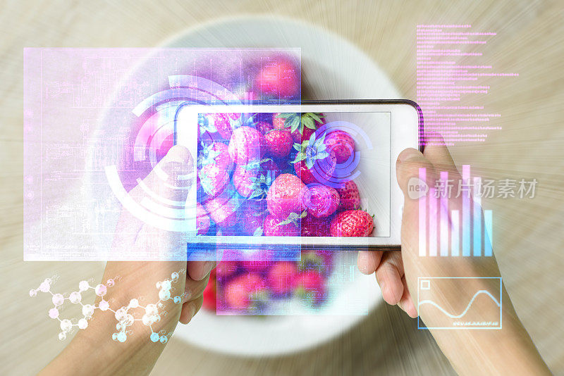 智能设备增强现实食品检查器