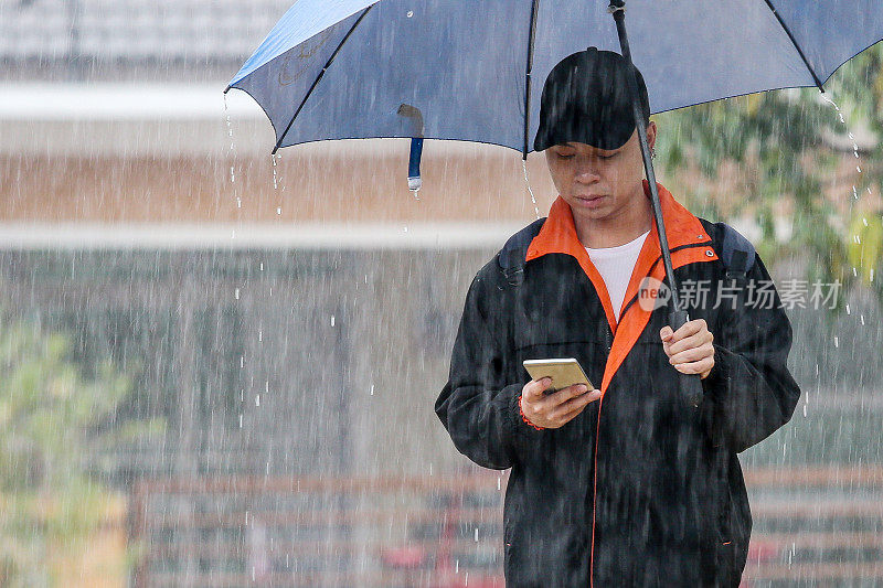 下雨的场景