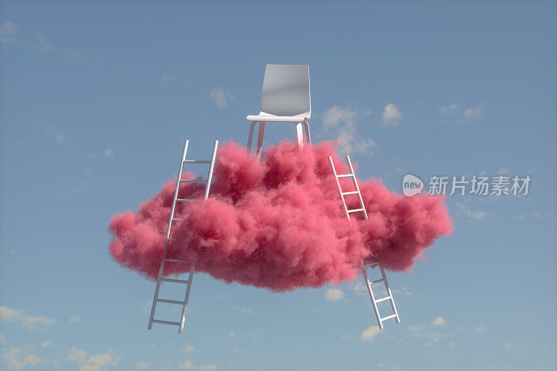云上之椅，云上之梯，成功理念之梯