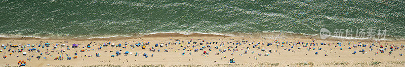 海洋城，马里兰州海滩2020年8月9日鸟瞰图