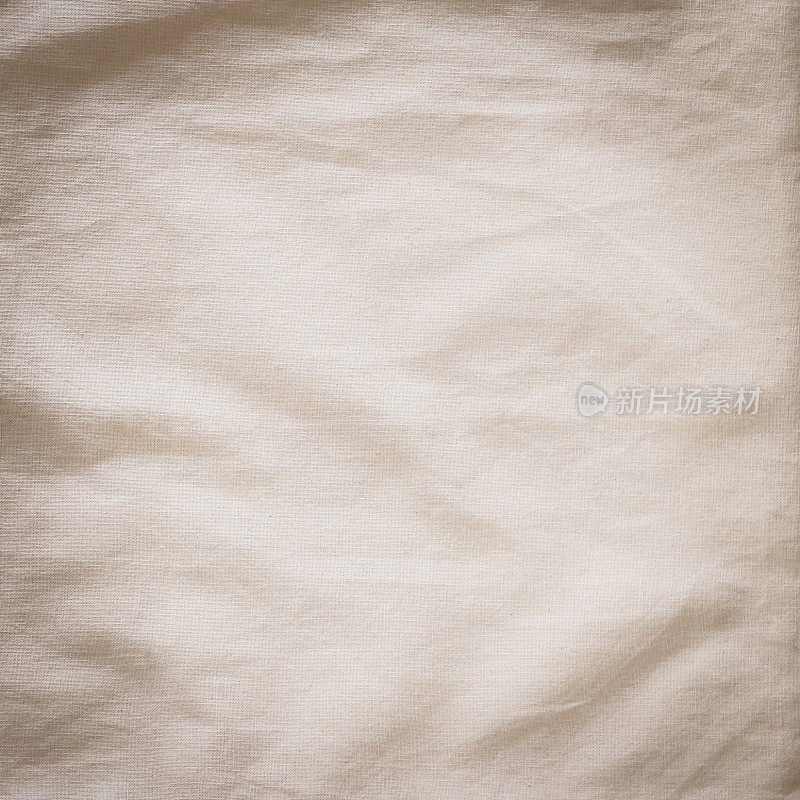 棉细布纹理背景粗麻布天然轻质织物纺织在老米色棕色深褐色壁纸和设计背景