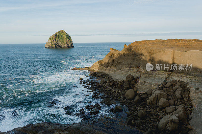 俄勒冈海滩和风景优美的海岸线