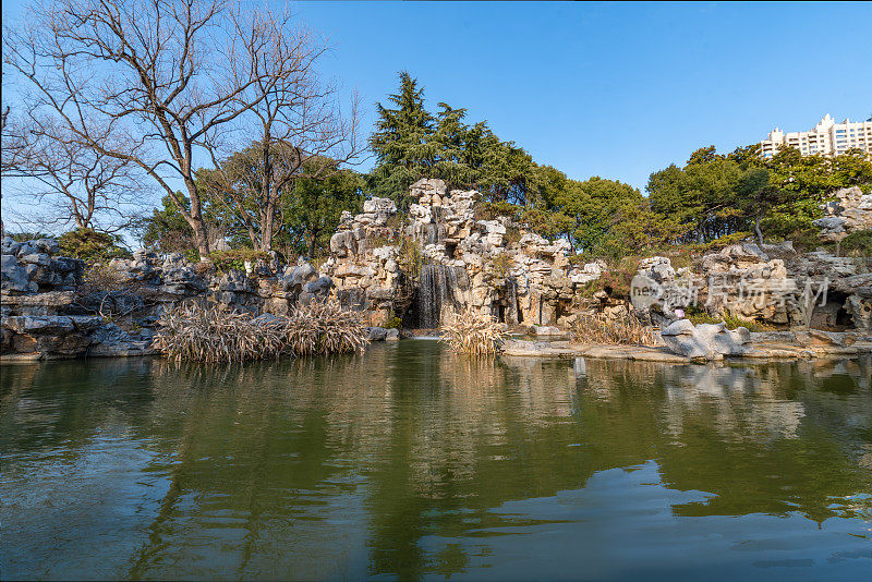 中国江苏省常州红梅公园、文笔塔与天宁寺