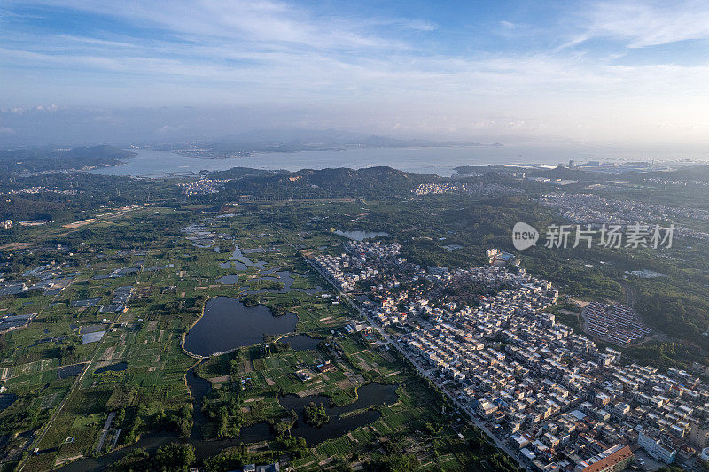 农村绿地和低层密集住宅